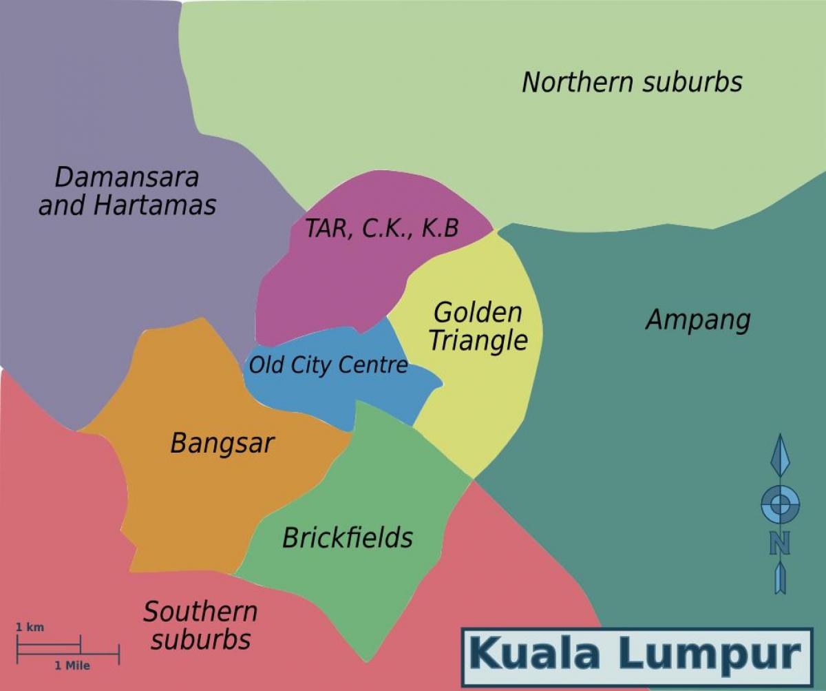 kuala lumpur plan du quartier