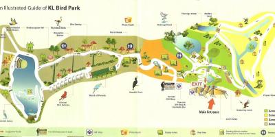 Kuala lumpur bird park carte