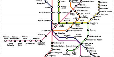 La malaisie plan du métro