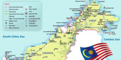 Aéroports de malaisie carte