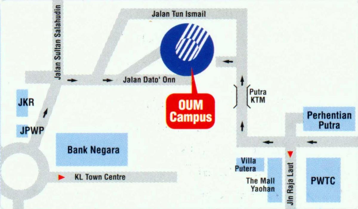Carte de la bank negara malaysia emplacement