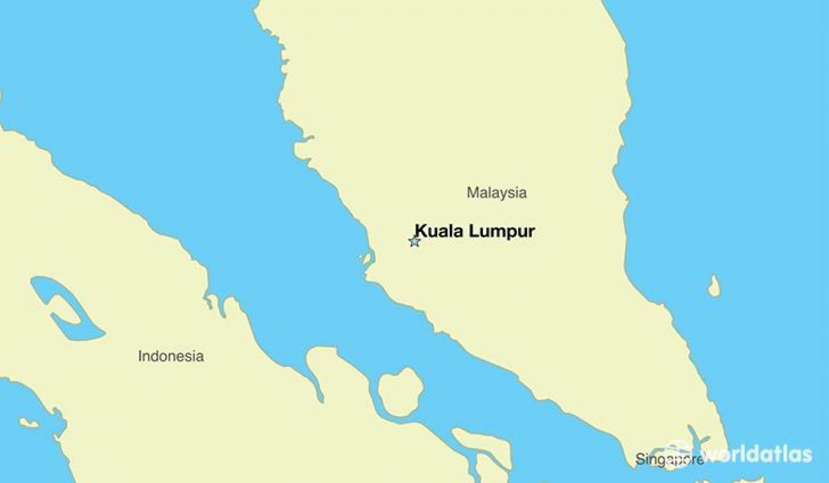 Carte de la capitale de la malaisie