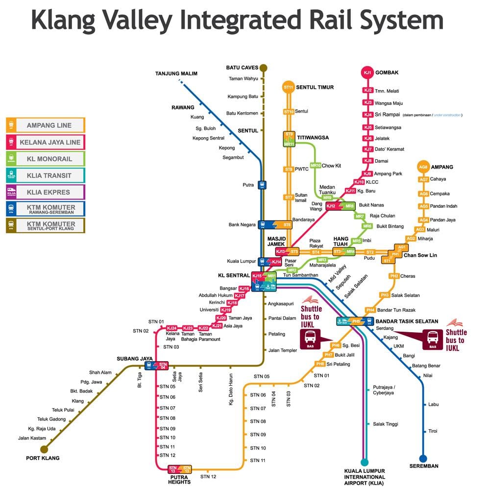 gare de kuala lumpur carte