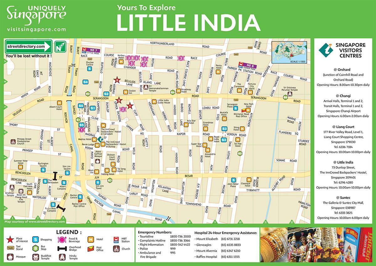 La carte de little india kuala lumpur