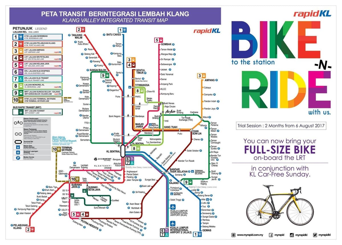 rapid kl la carte de l'itinéraire