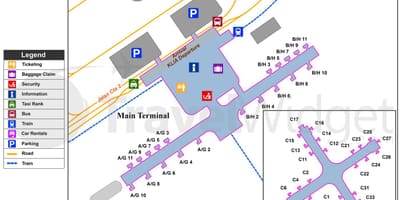 L'aéroport international de kuala carte