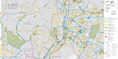 Carte des pistes de kuala lumpur à vélo