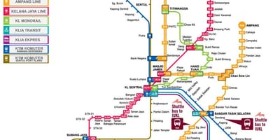 Gare de Kuala lumpur carte