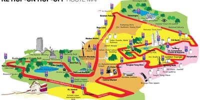 Hop on hop off kuala lumpur carte