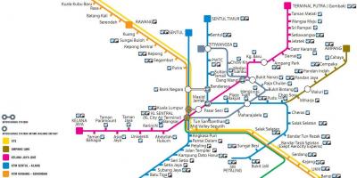 Plan des transports publics de la malaisie